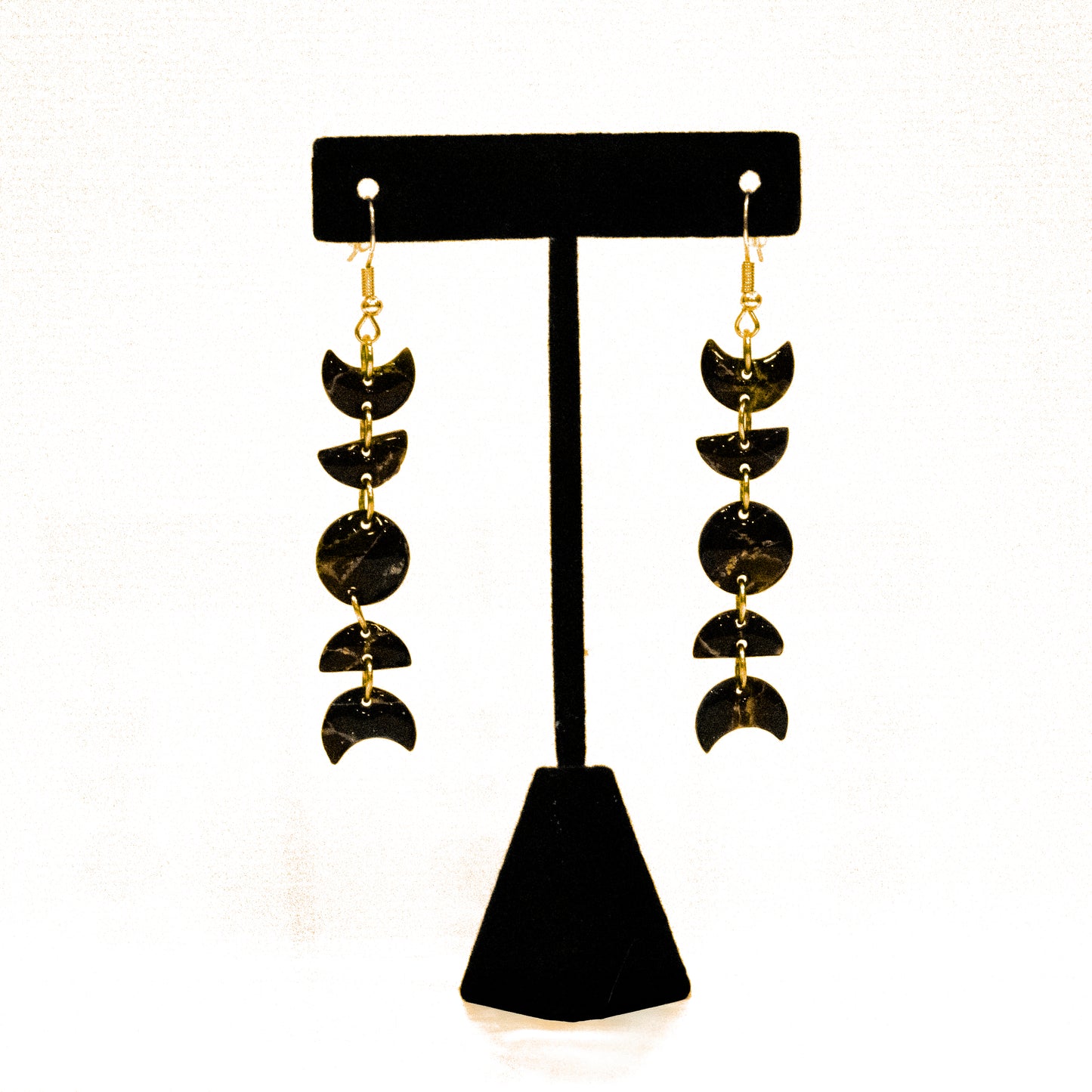 Moon Phase Dangle Earrings