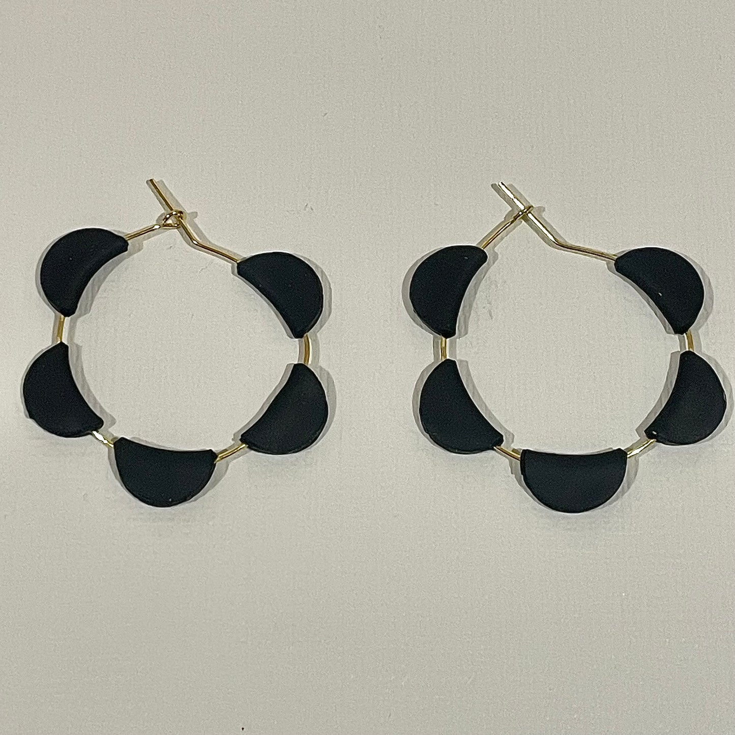 Semi Circle Hoop Earrings