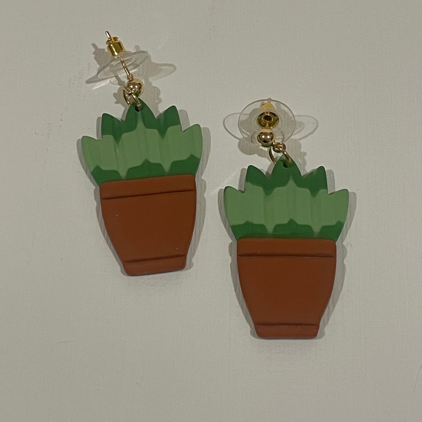 Snake Plant Dangle Earrings