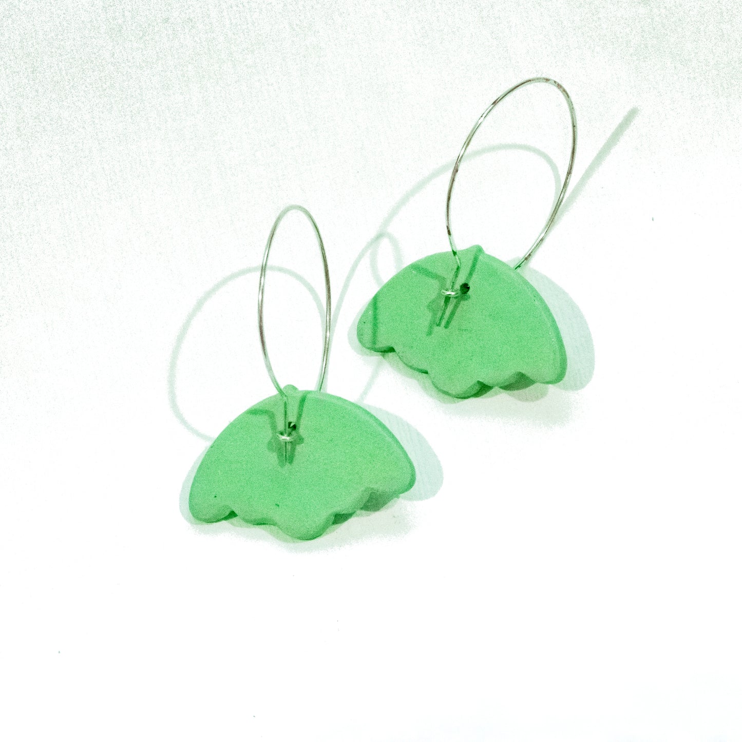 Lunar Moth Hoop Earrings