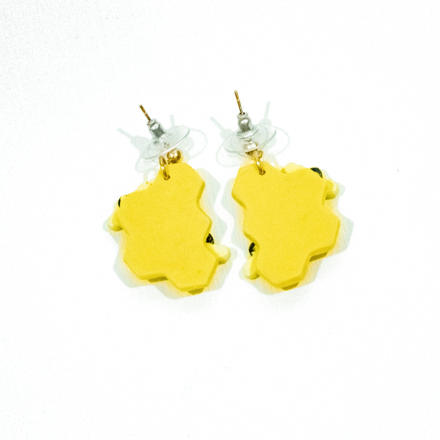 Honeycomb Honey Bee Dangle Earrings