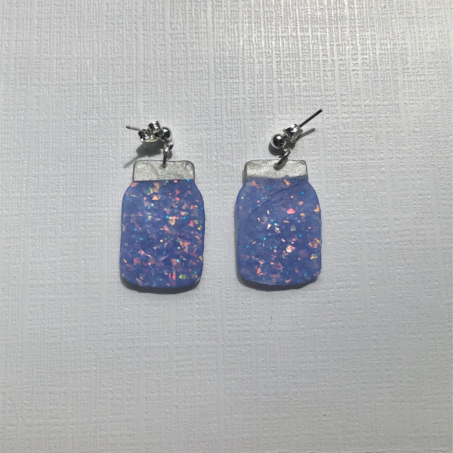 Galaxy in a Jar Clay Earrings