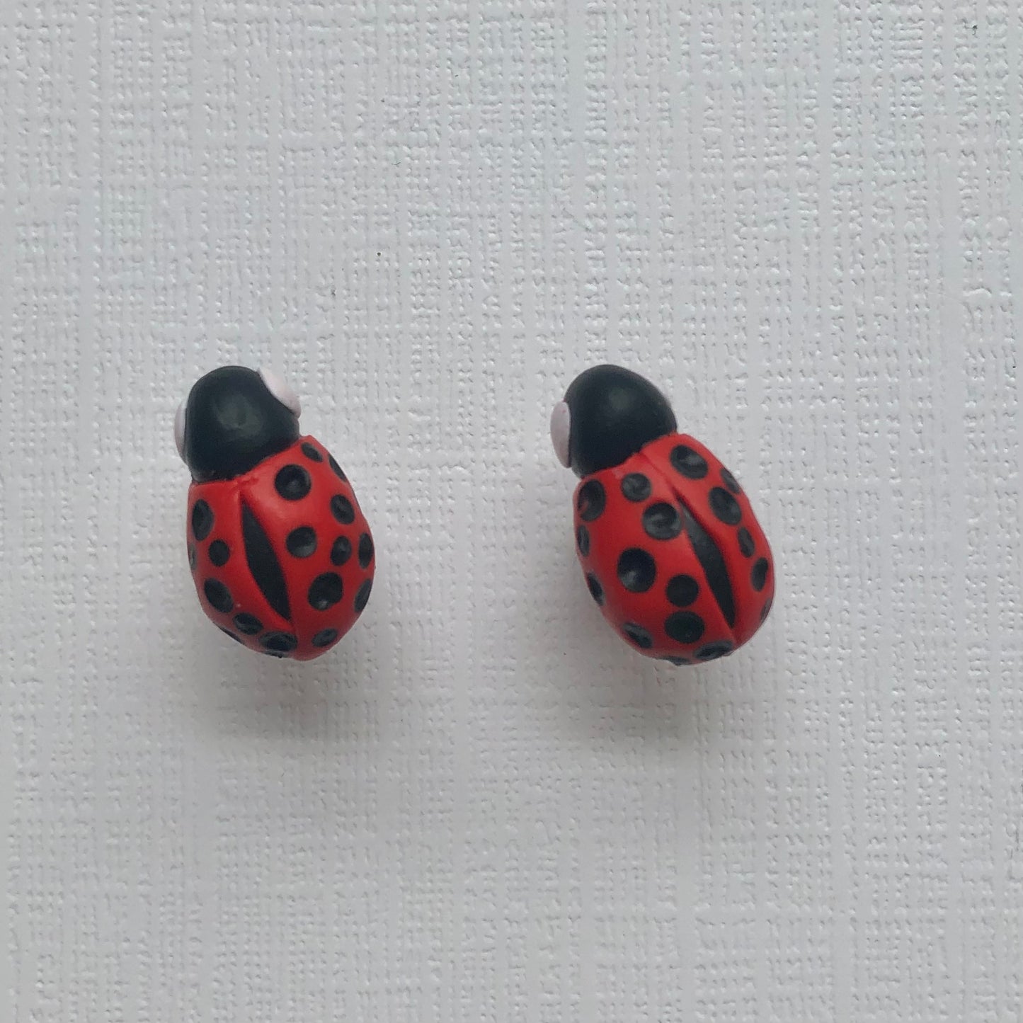 Ladybug Clay Stud Earrings