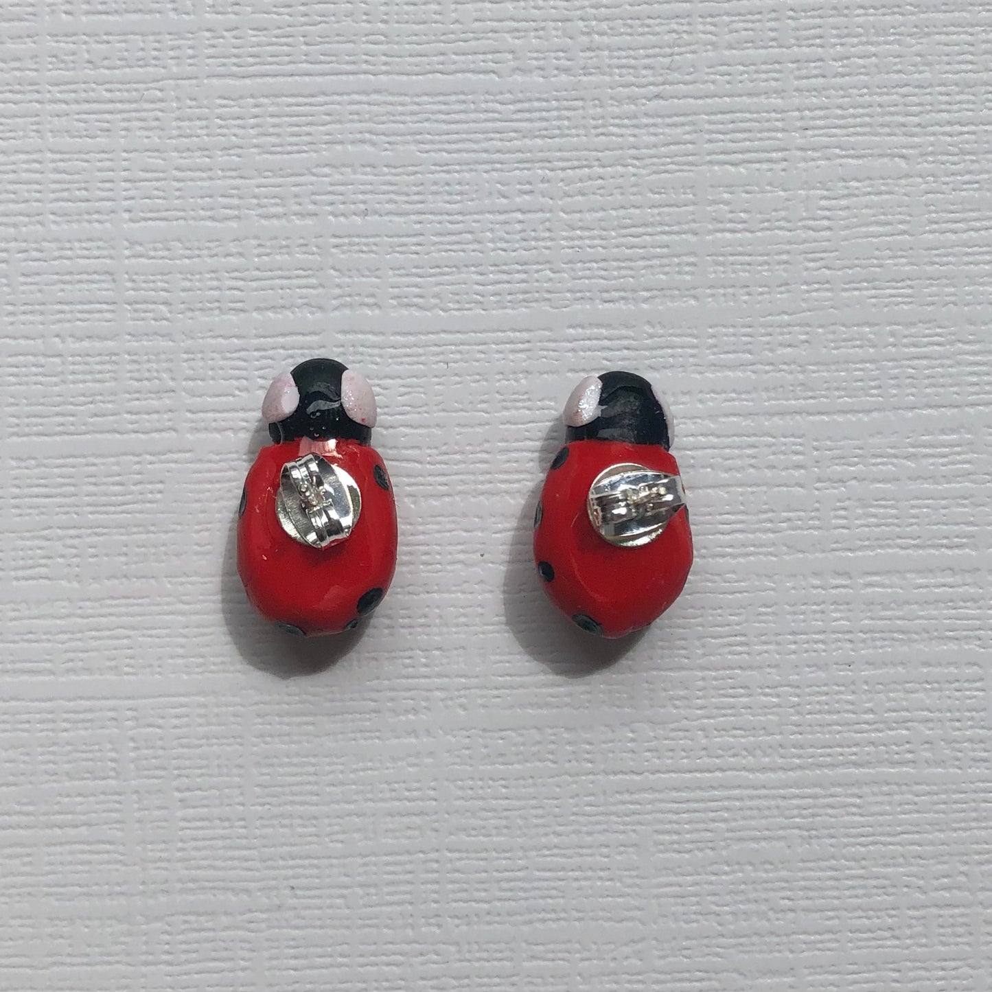 Ladybug Clay Stud Earrings