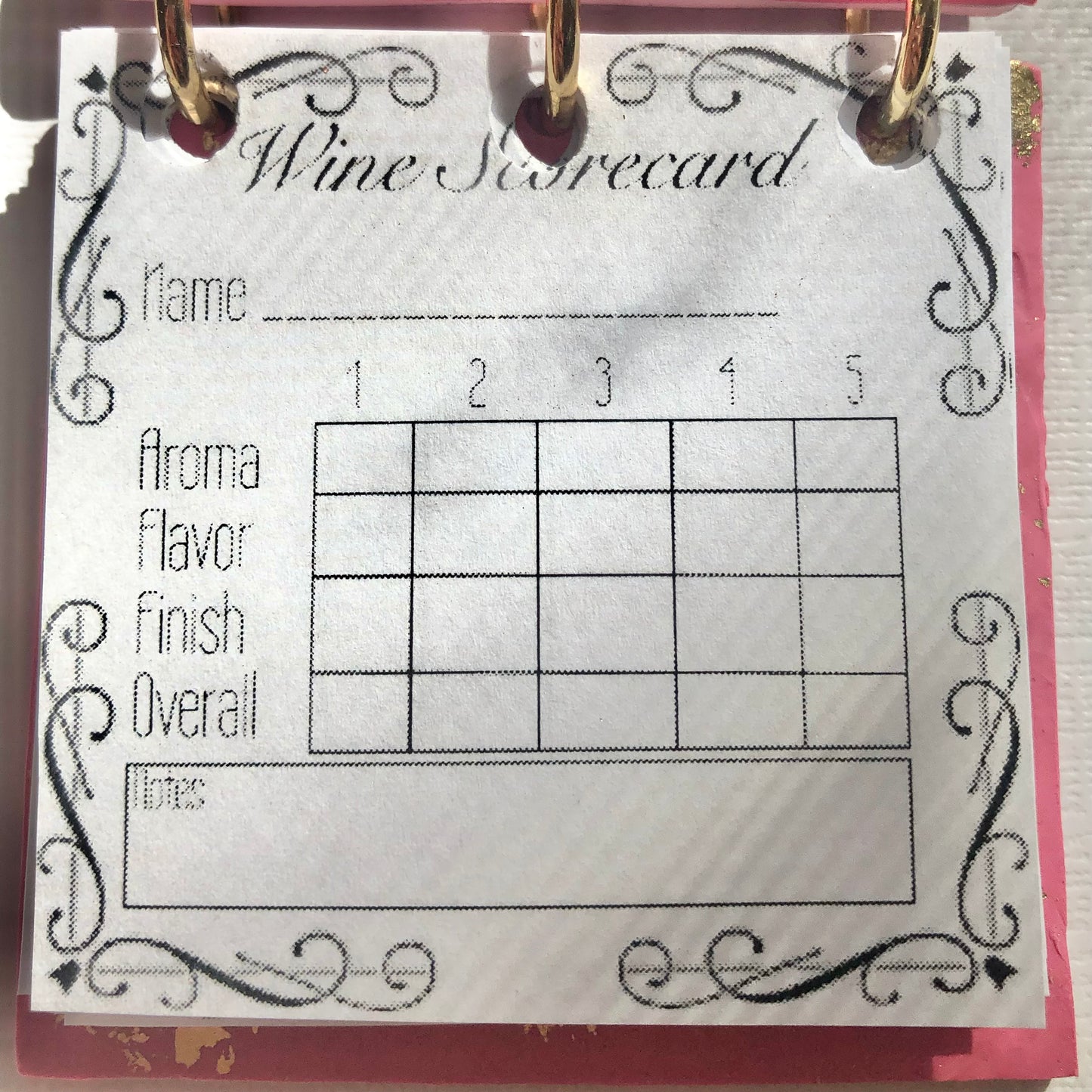 Mermaid Pattern Wine Book