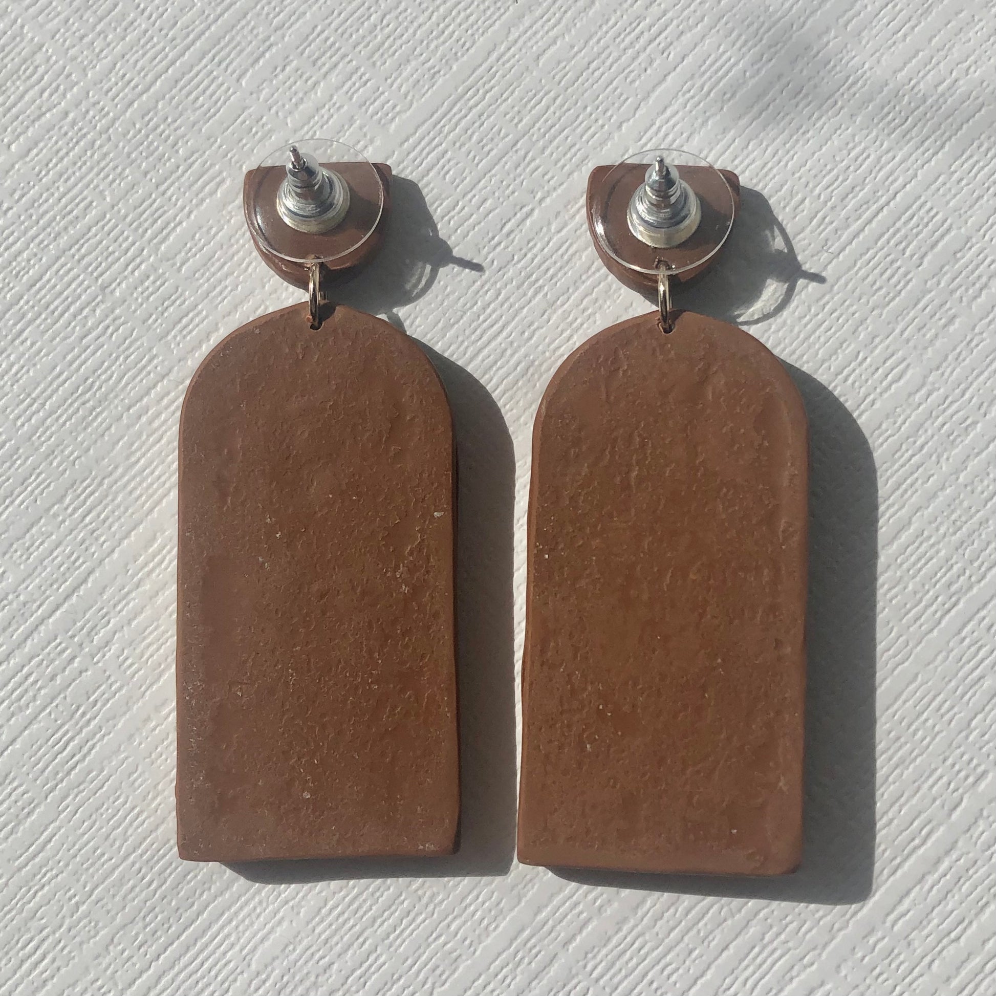 Bookshelf Polymer Clay Dangle Earrings