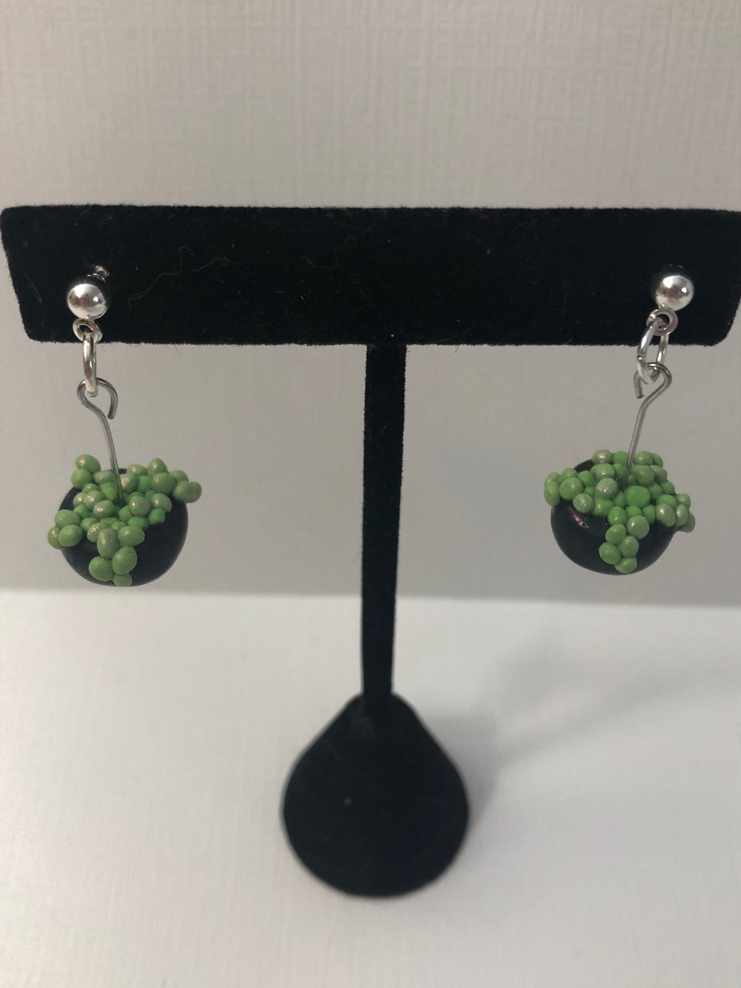 Cauldron Dangle Polymer Clay Earrings