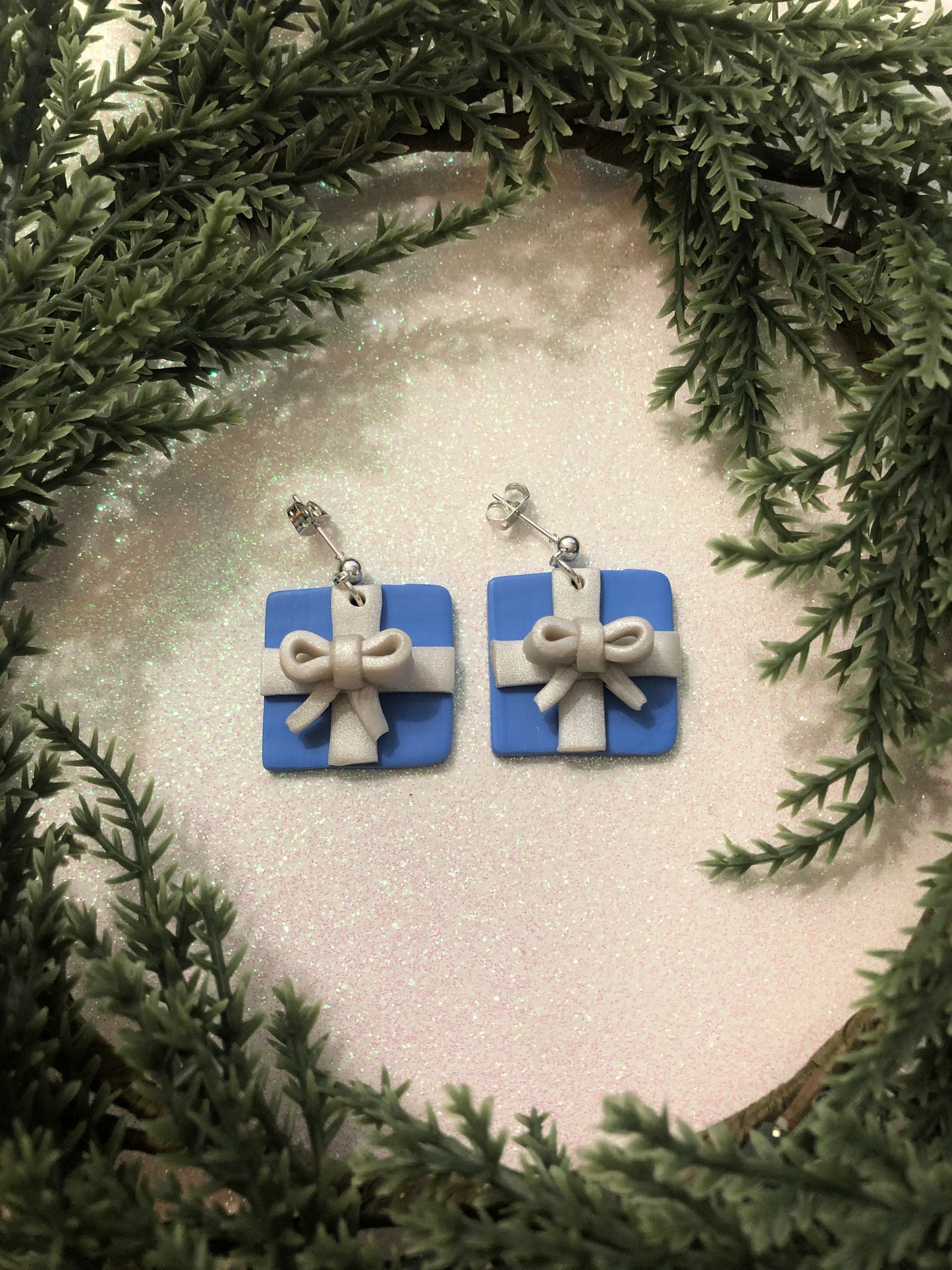 Christmas Gift 3D Polymer Clay Dangle Earrings