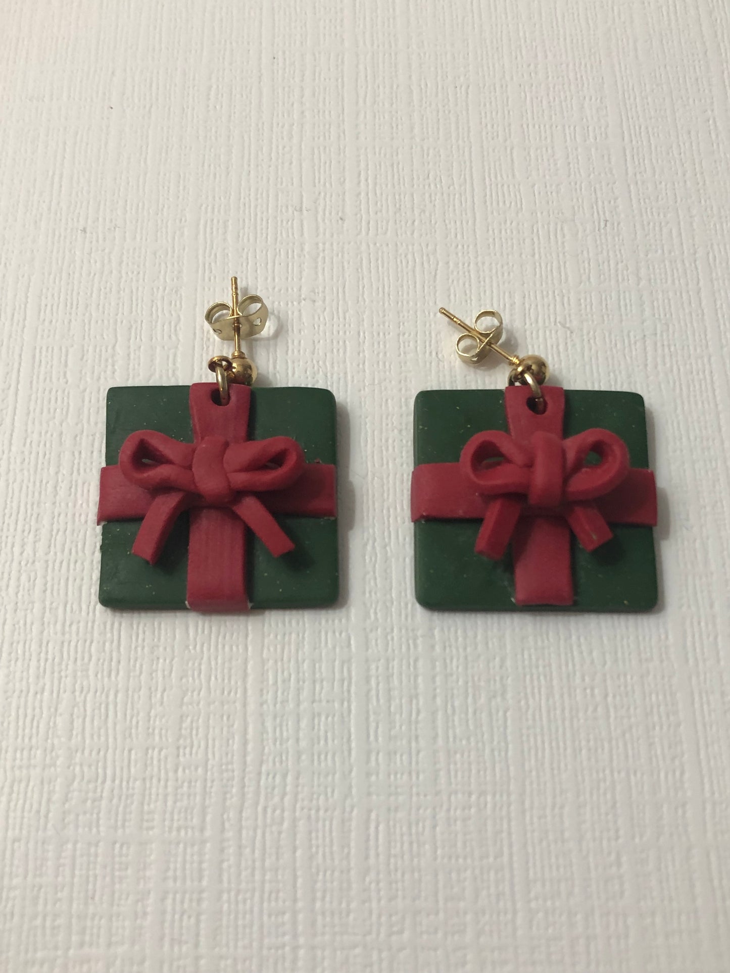 Christmas Gift 3D Polymer Clay Dangle Earrings