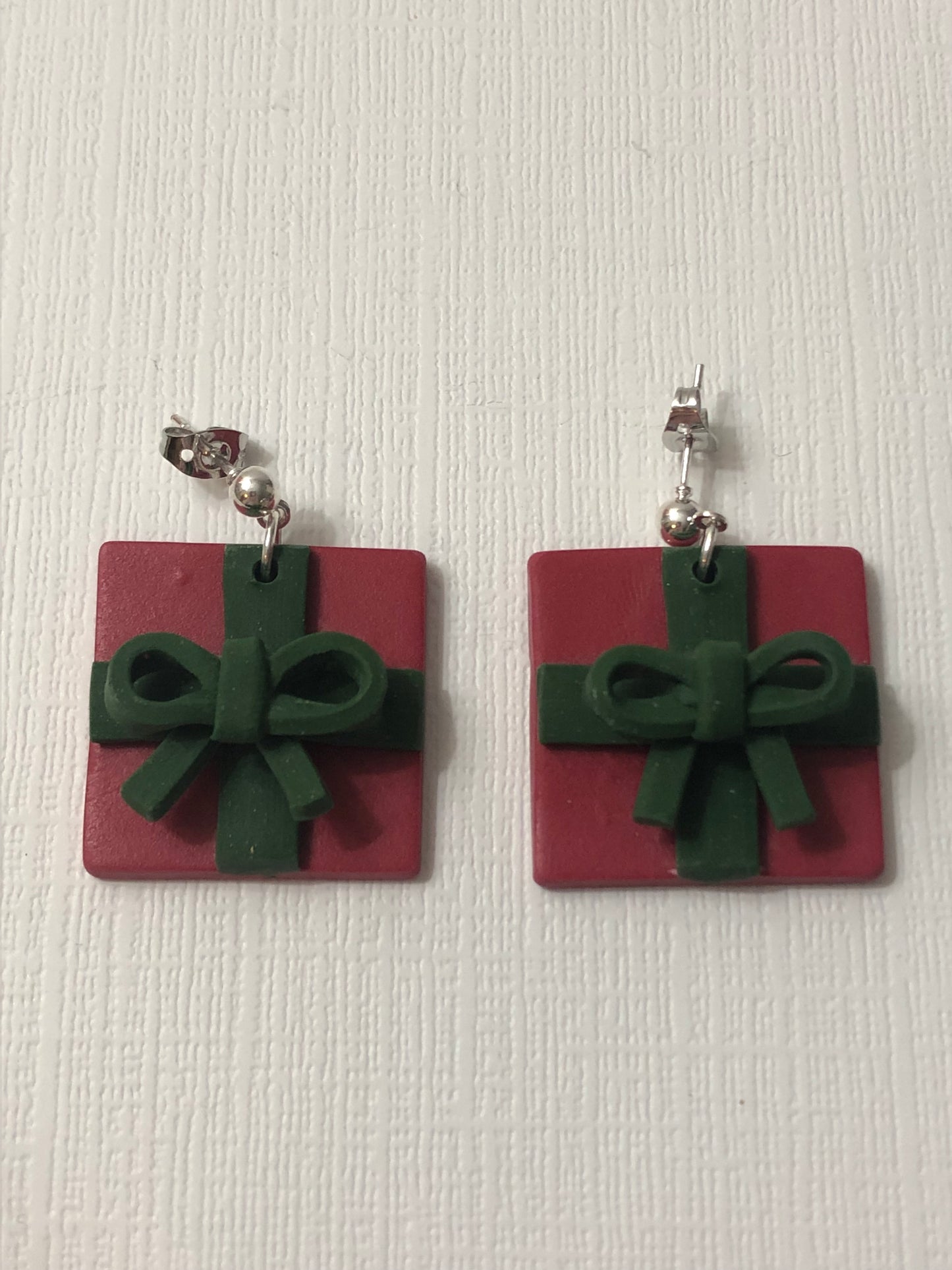 Christmas Gift 3D Polymer Clay Dangle Earrings