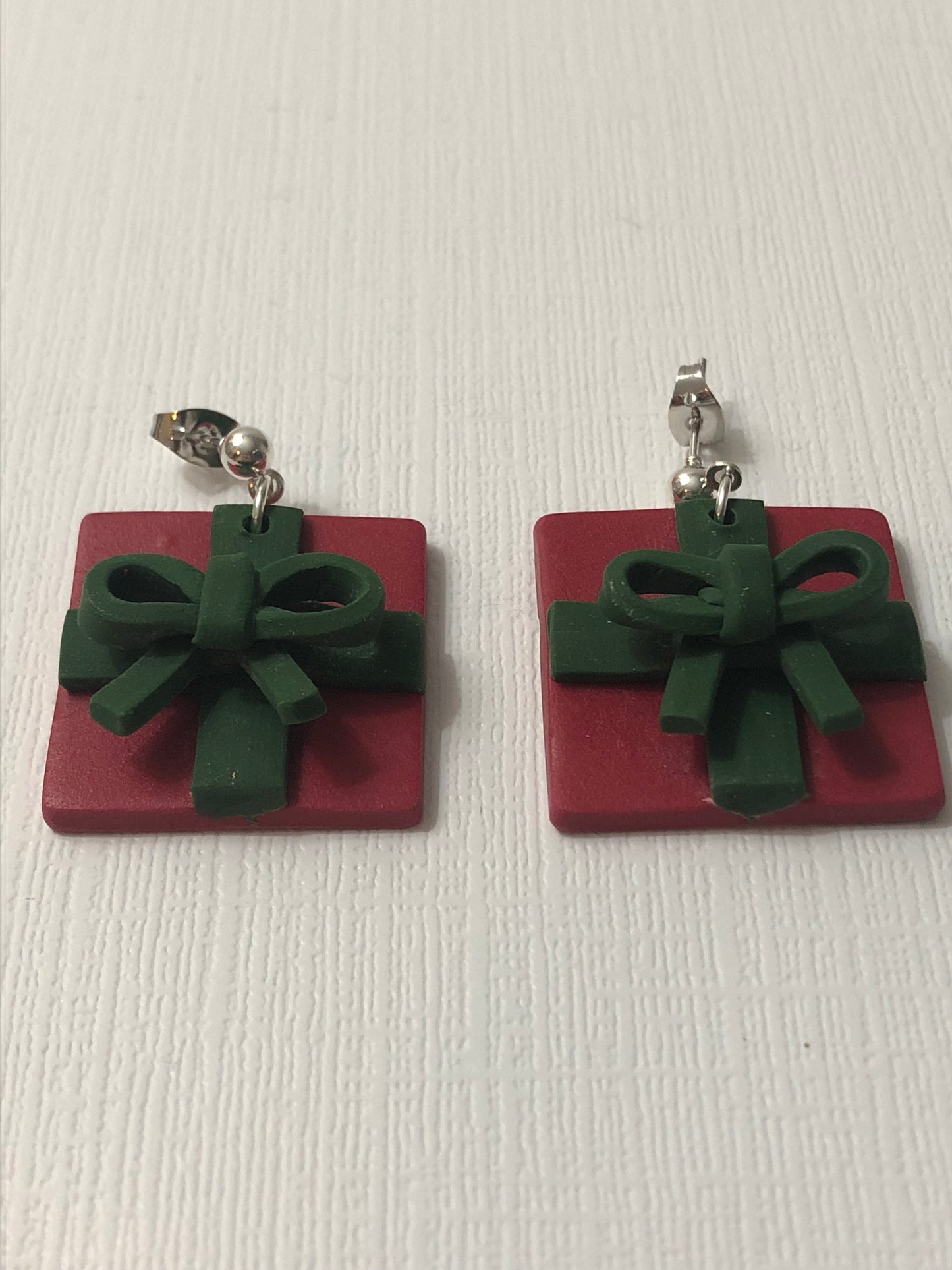 Christmas Gift 3D Polymer Clay Dangle Earrings