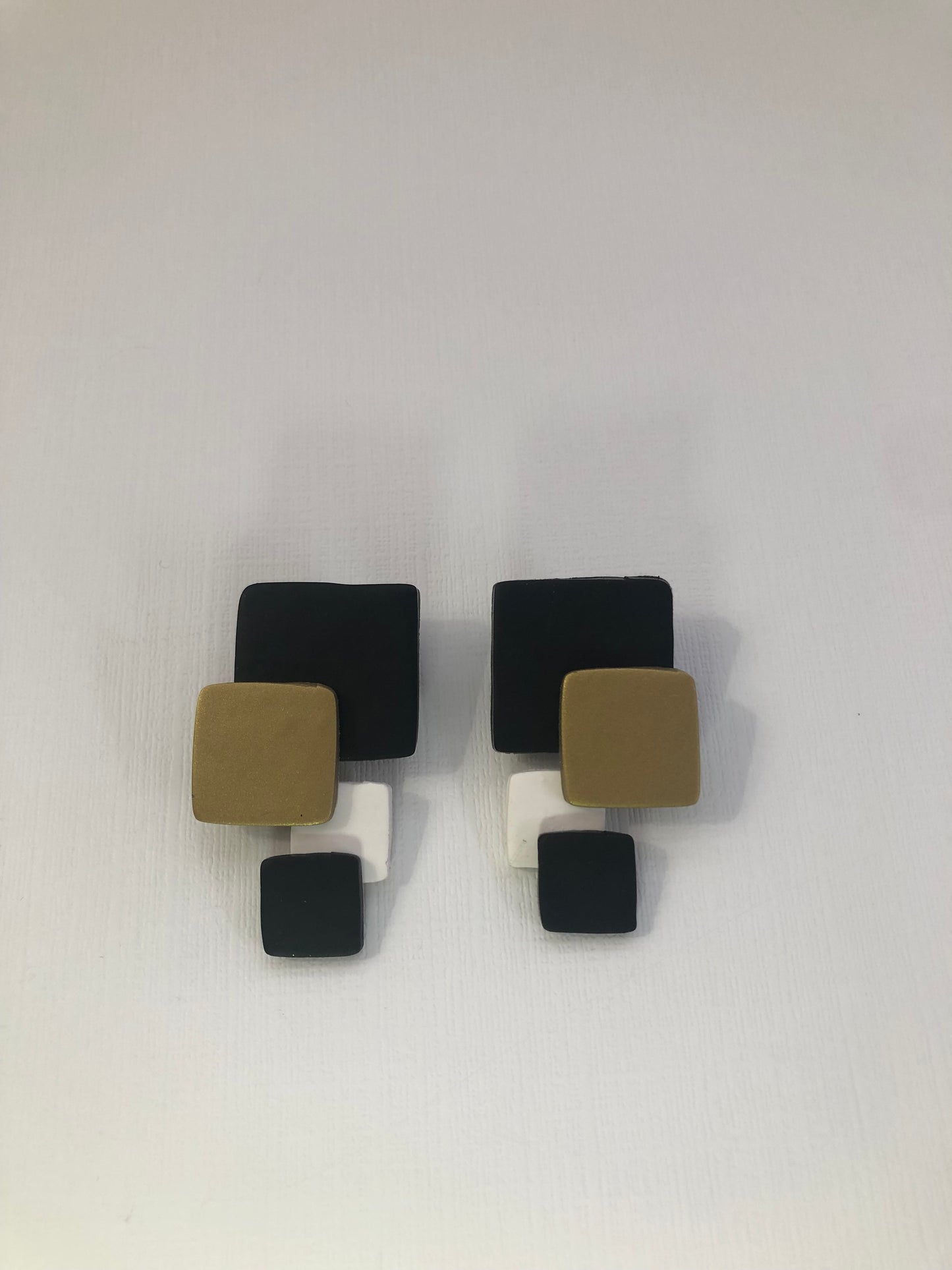 Geometric Square Studs