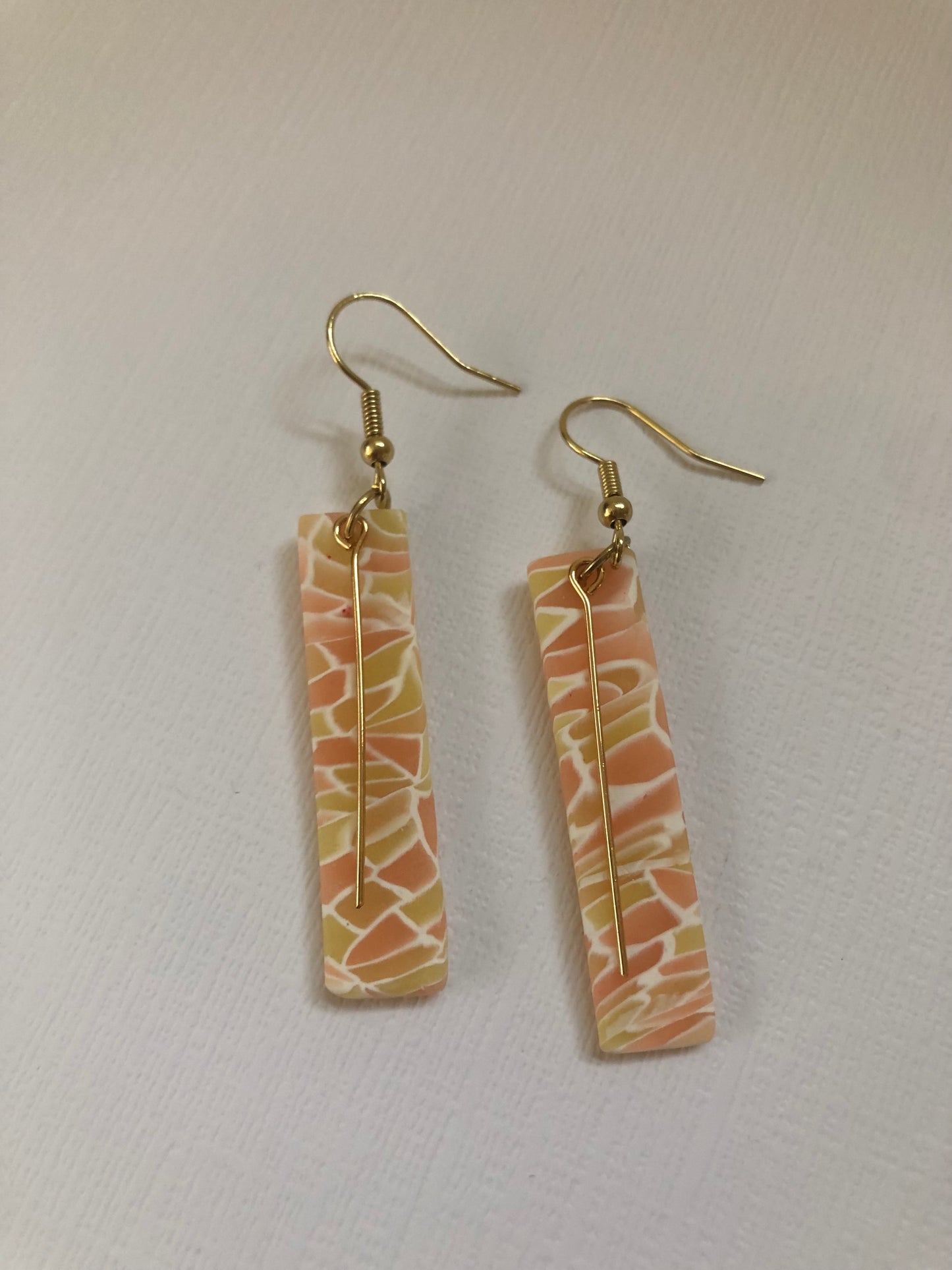 Sunset Stained Glass Rectangle Dangles